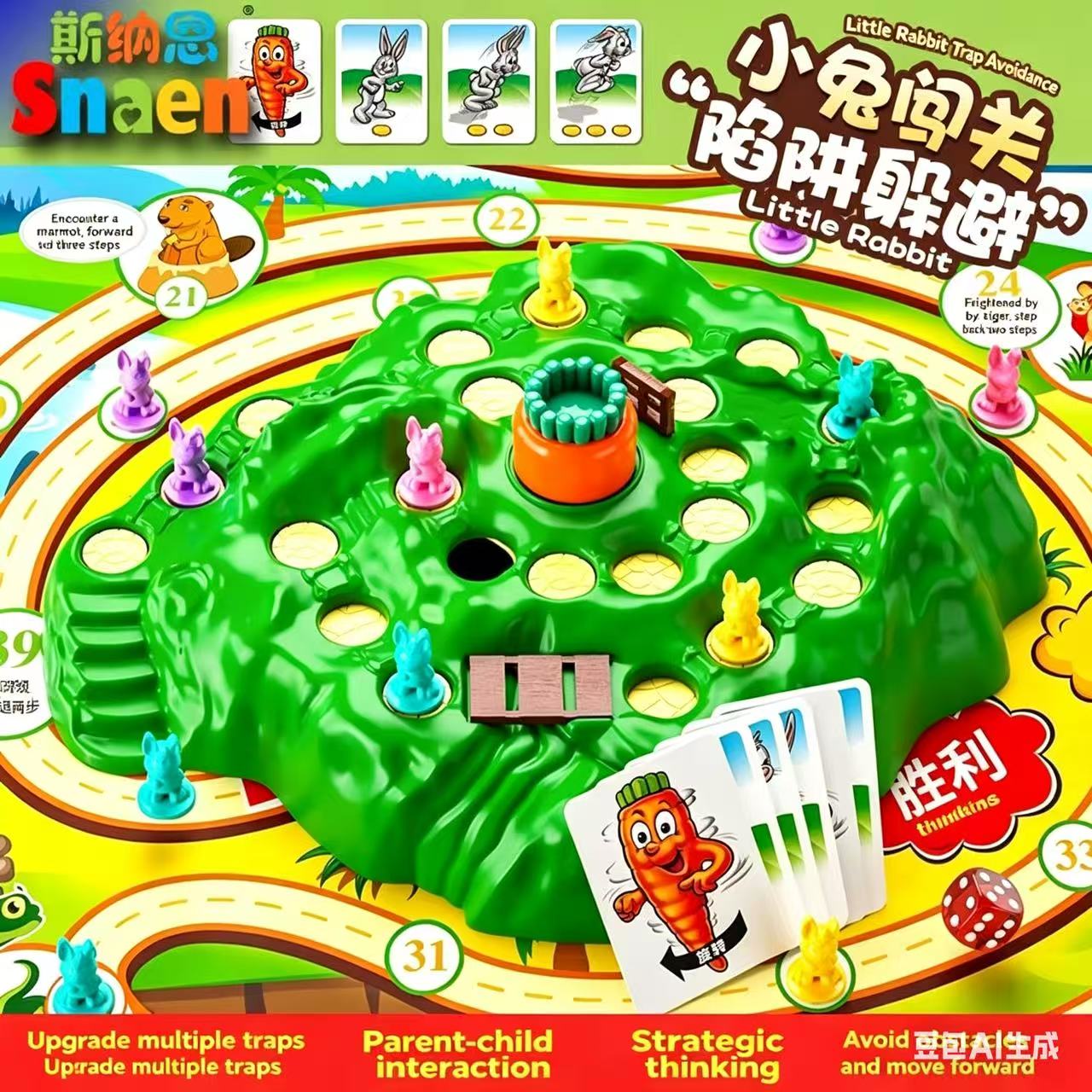 Board Game Heat - Sıcak Fırsat Eğlenceli Oyuncak Tavşan Tuzağı