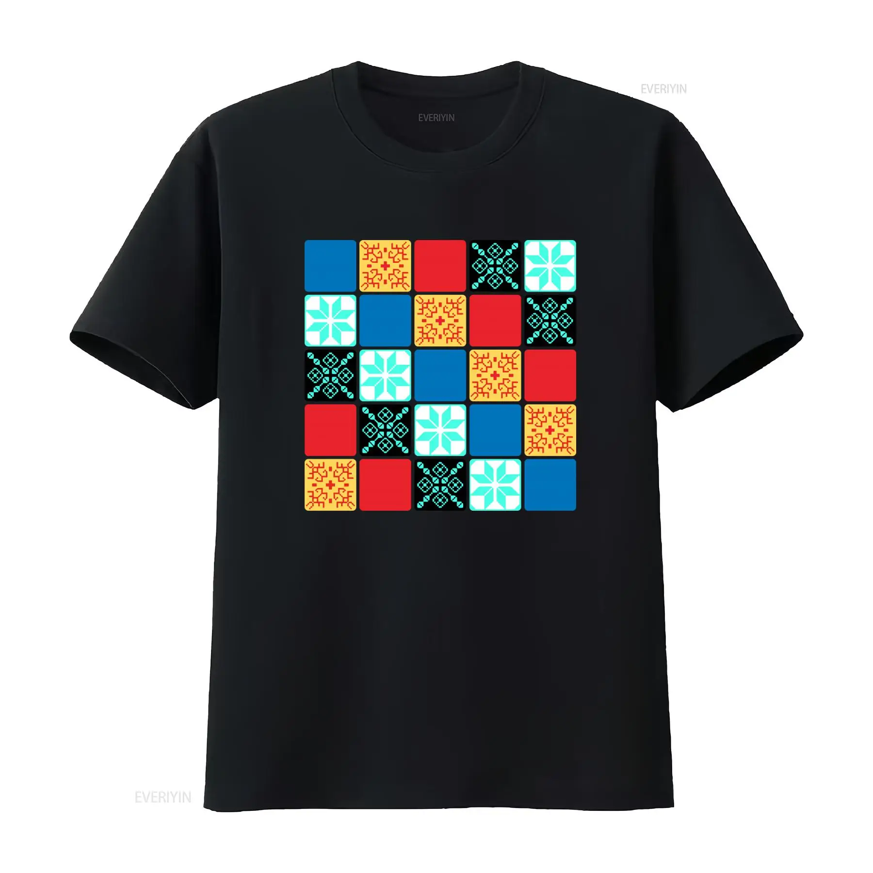 Board Game Quilt - Azul Tişörtü Board Game'den Esinlenilmiş Kapitone