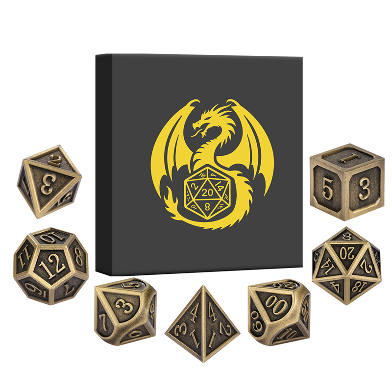 7 adet/takım Metal Çokyüzlü Za - Board Game Roleplay incelemesi ve fiyatı