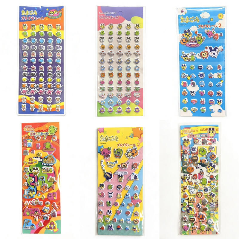 6 adet Tamagotchi karikatür ka - Bandai Model Tamagotchi incelemesi ve fiyatı